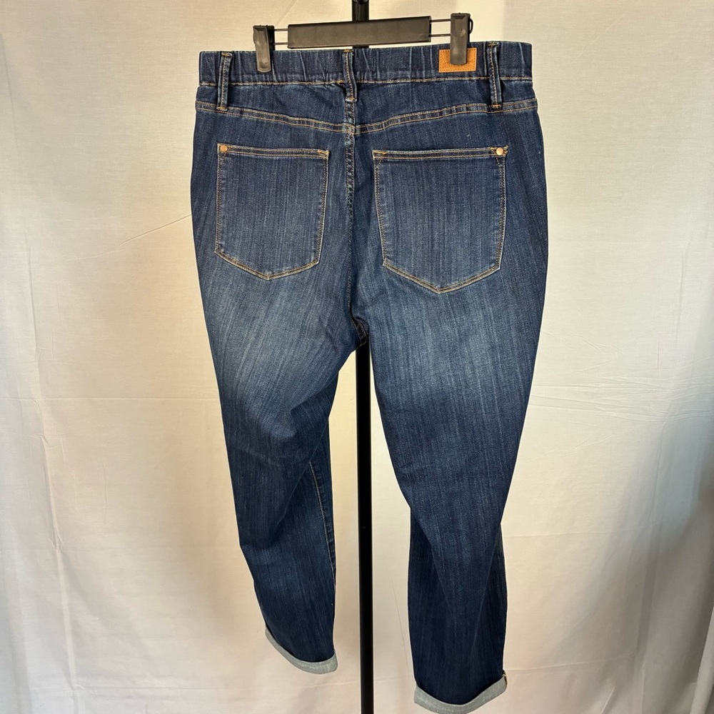 Judy Blue High Waist Pull-On Double Cuff Slim Fit Jeans 16W - Picture 4 of 7